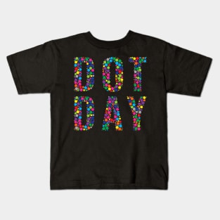 Happy International Dot Day 2022 Colorful Polka Dot Boy Kids Kids T-Shirt